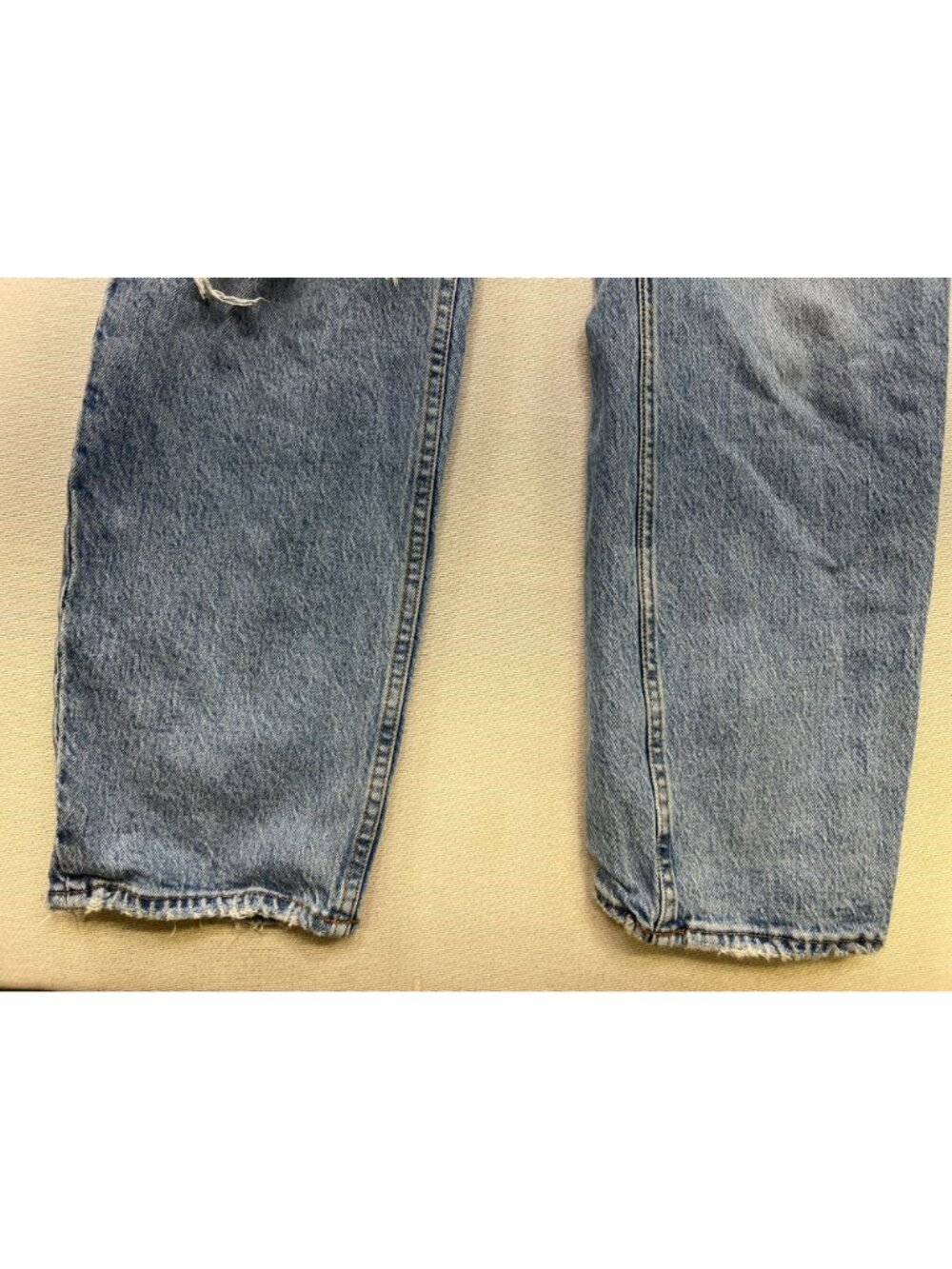 Abercrombie & Fitch Women The Dad High Rise Distressed Jeans Denim Sz 27/4L Blue - Picture 9 of 15